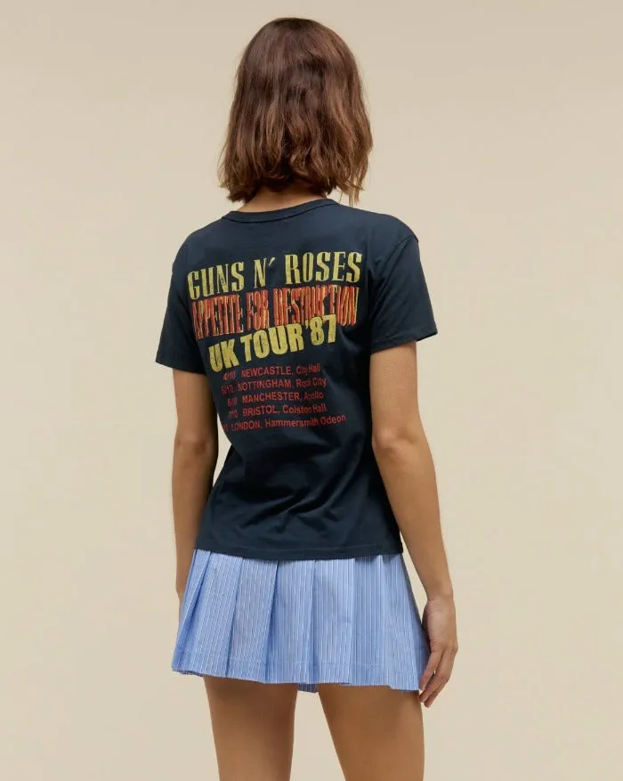 GUNS N' ROSES TOUR '87 RINGER TEE IN VINTAGE BLACK sold by Care Tucker product image thumbnail 2