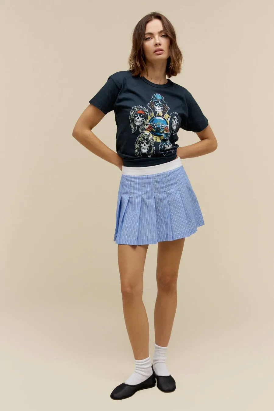 GUNS N' ROSES TOUR '87 RINGER TEE IN VINTAGE BLACK sold by Care Tucker product image thumbnail 3