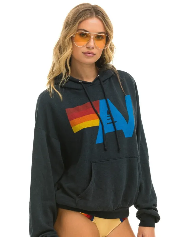 LOGO PULLOVER RELAXED HOODIE - CHARCOAL sold by Care Tucker