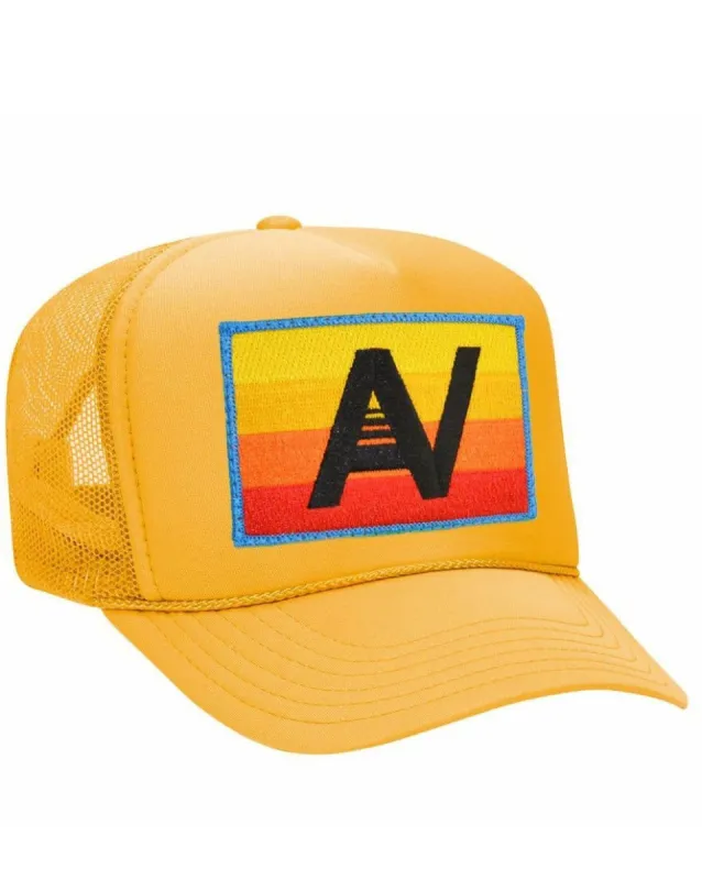 LOGO RAINBOW VINTAGE TRUCKER HAT sold by Care Tucker