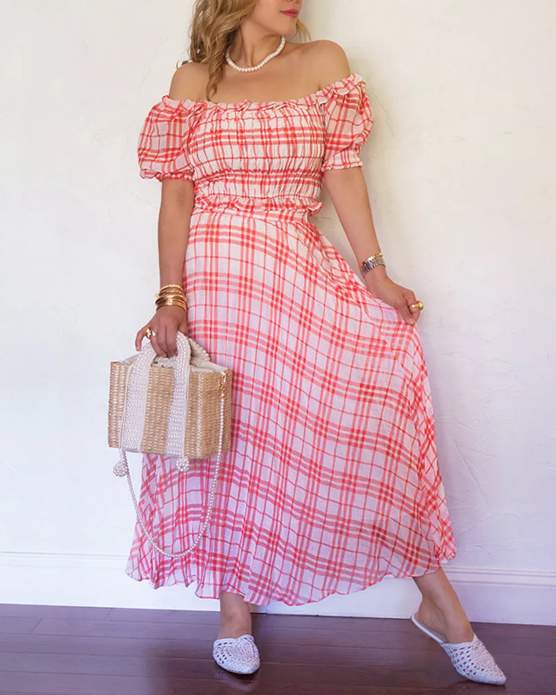 Gingham Skirt sold by Care Tucker