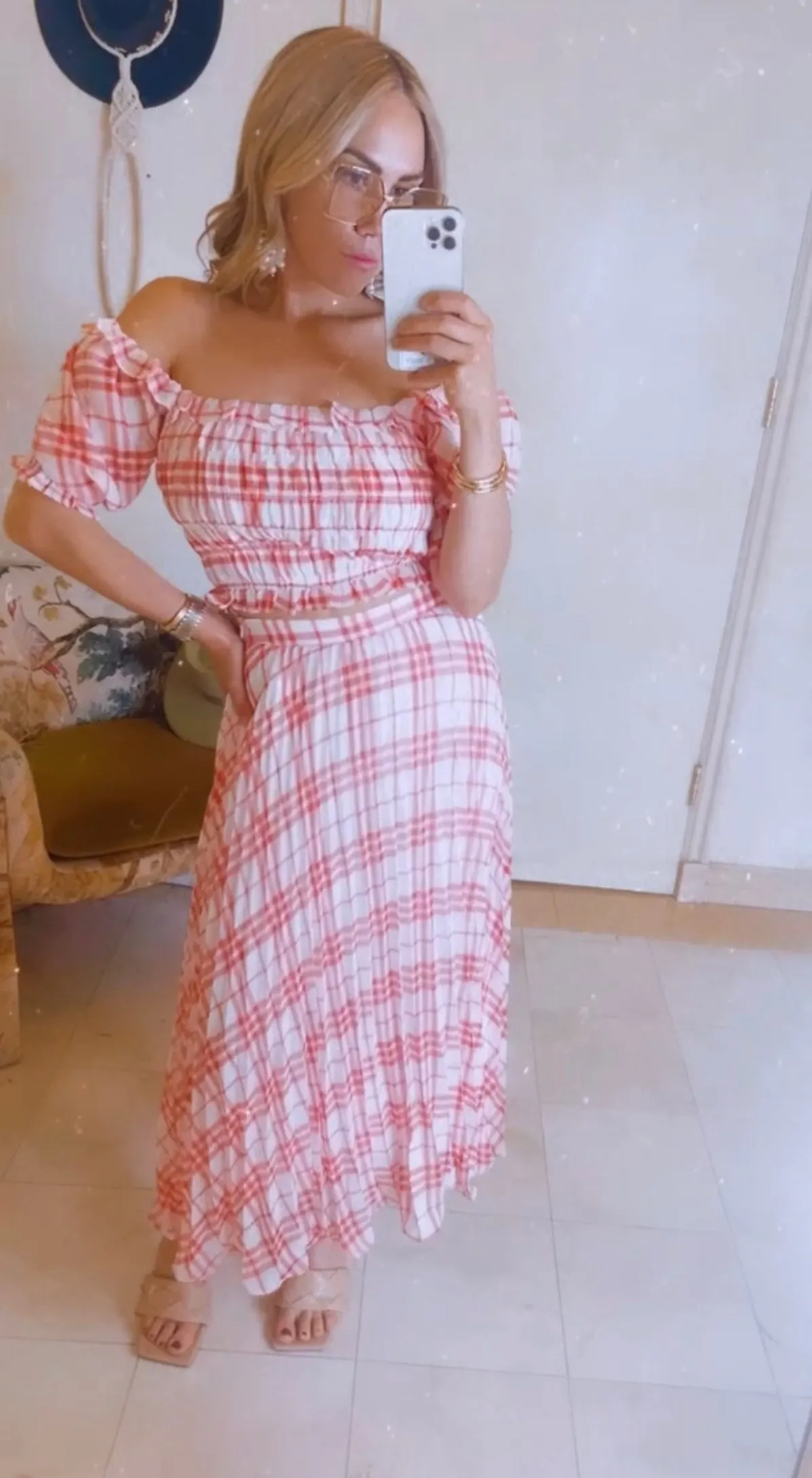 Gingham Skirt sold by Care Tucker product image thumbnail 2