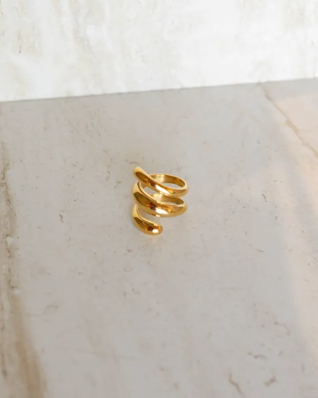 Spiral Gold Ring sold by Care Tucker