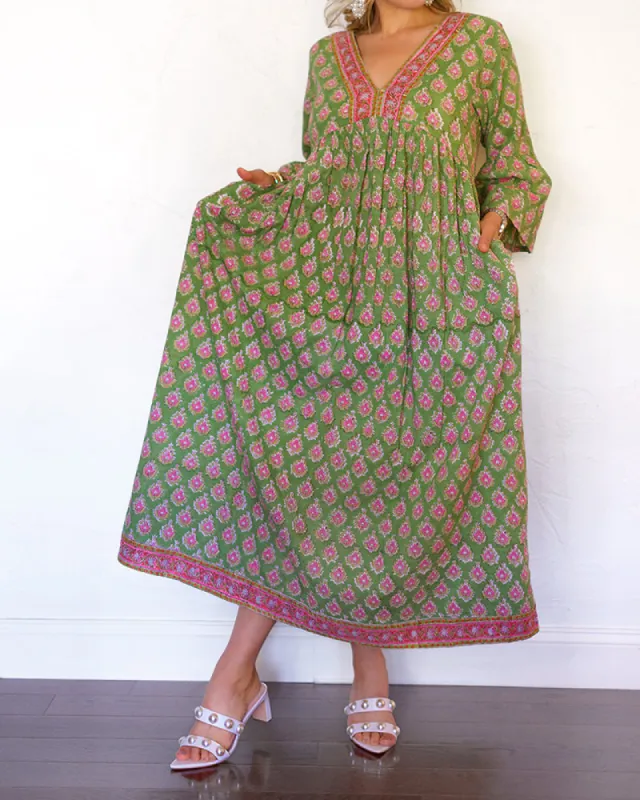 Lilly Block Printed Dress sold by Care Tucker