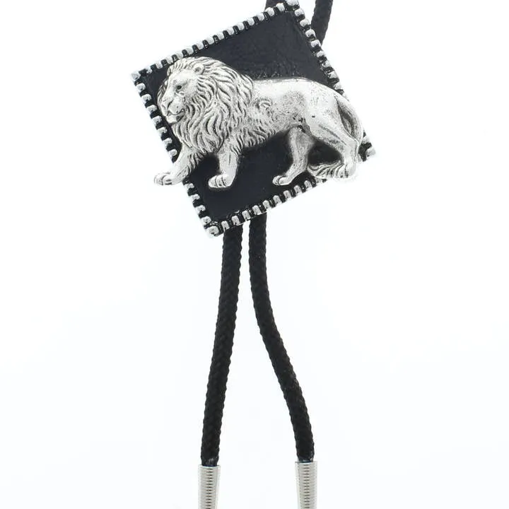 Silver Plate Lion Bolo Tie sold by Care Tucker