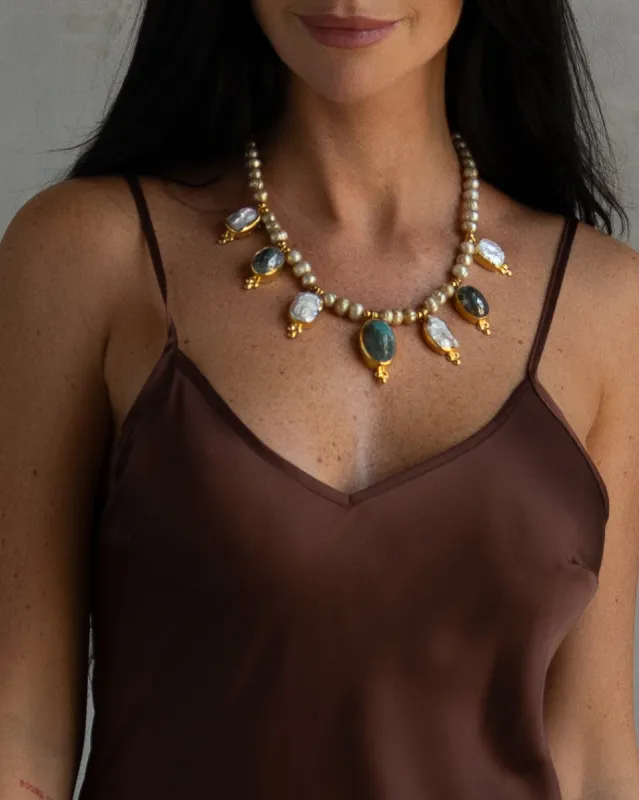 Hifa Multi Mixed genuine Stone Necklace sold by Care Tucker