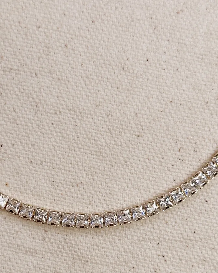 18k Gold Filled 3mm Cz Tennis Necklace sold by Care Tucker product image thumbnail 3