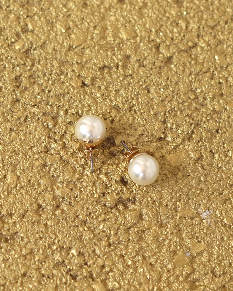 Love White Pearl Earrings sold by Care Tucker product image thumbnail 2