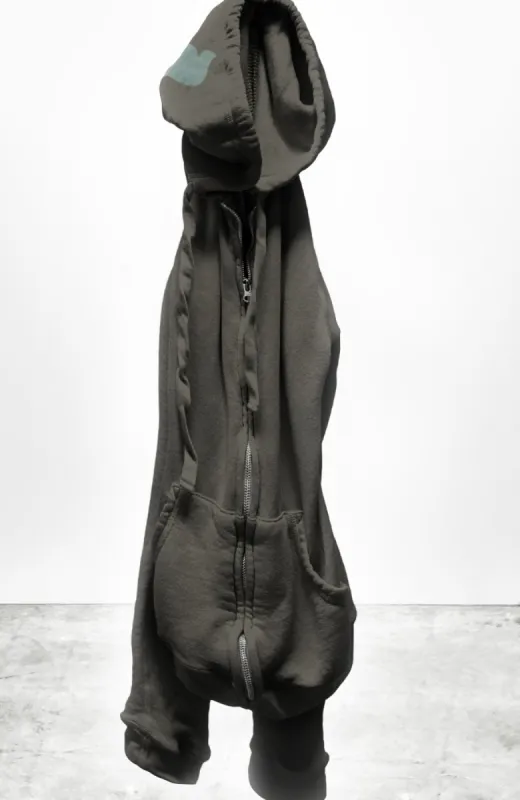 SUPERFLUFF LUX zip hoodie - mushrooms sold by Care Tucker