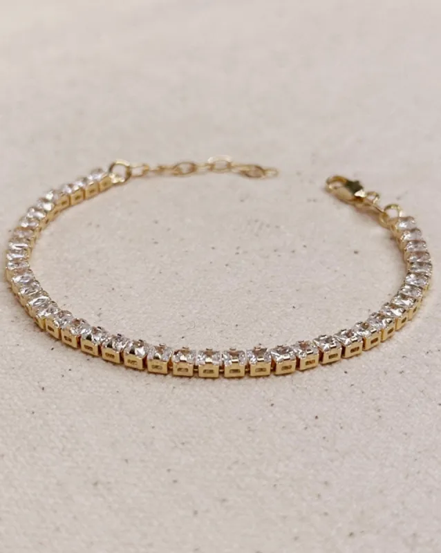 18k Gold Filled 3mm Cz Tennis Bracelet sold by Care Tucker