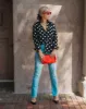 Polka Dot Long Sleeve Blouse sold by Care Tucker