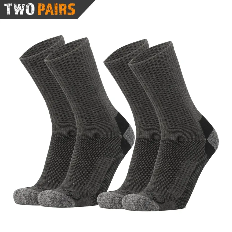 Bamboo Crew Socks - Moisture Wicking Bamboo Socks - 2 Pairs sold by Chill Boys