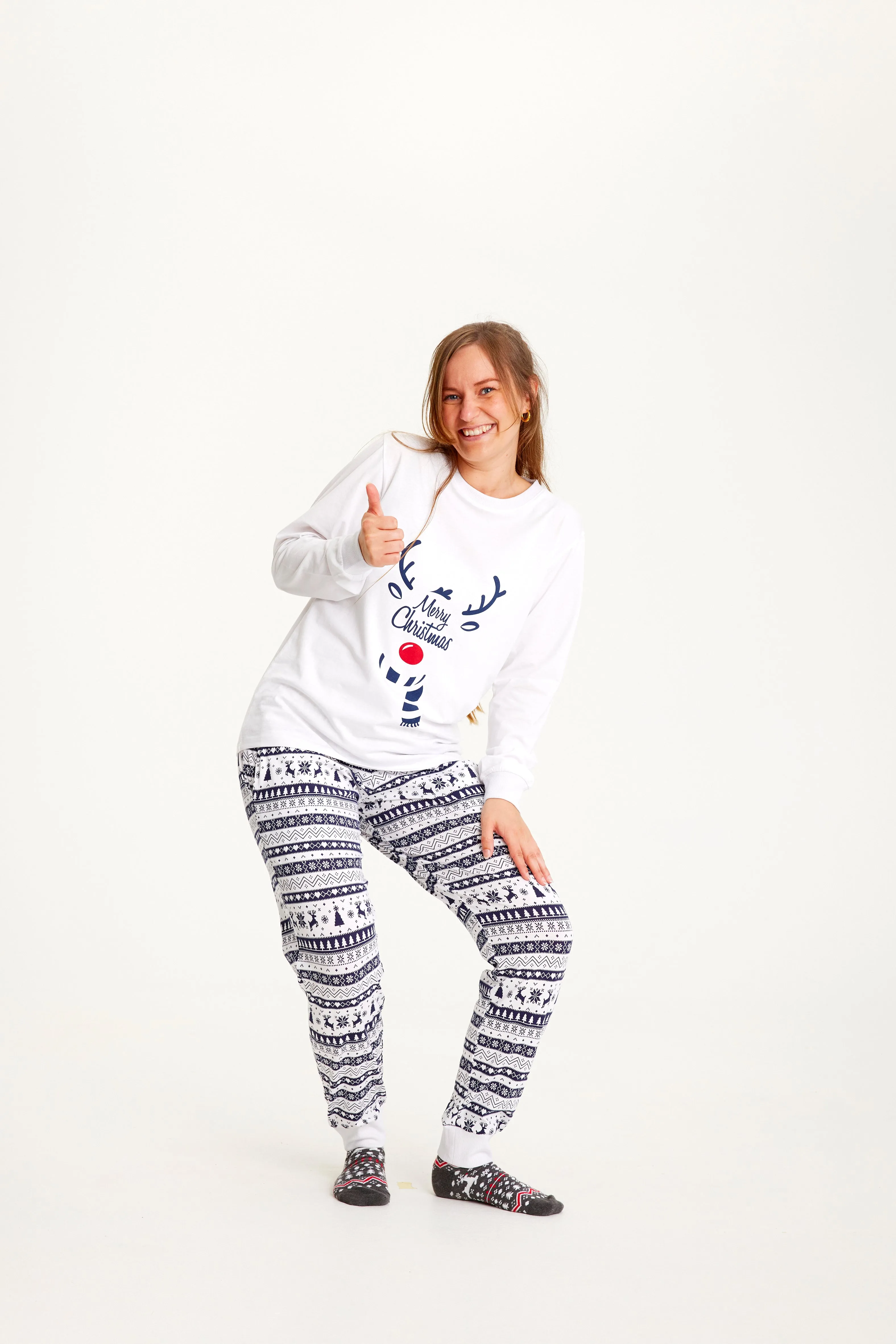 Cute pajamas navy - Women. sold by Christmas Sweats product image thumbnail 3