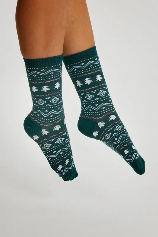 The Green Christmas Socks sold by Christmas Sweats