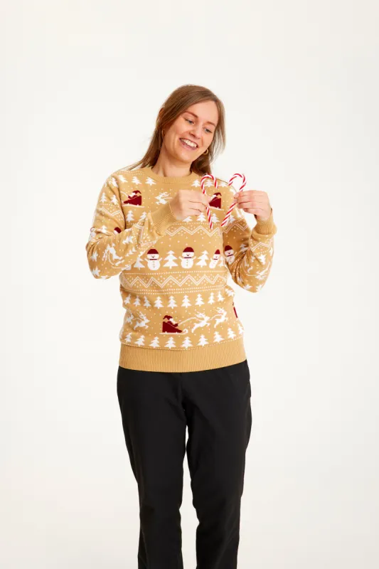 The Stylish Christmas sweater beige - Women sold by Christmas Sweats