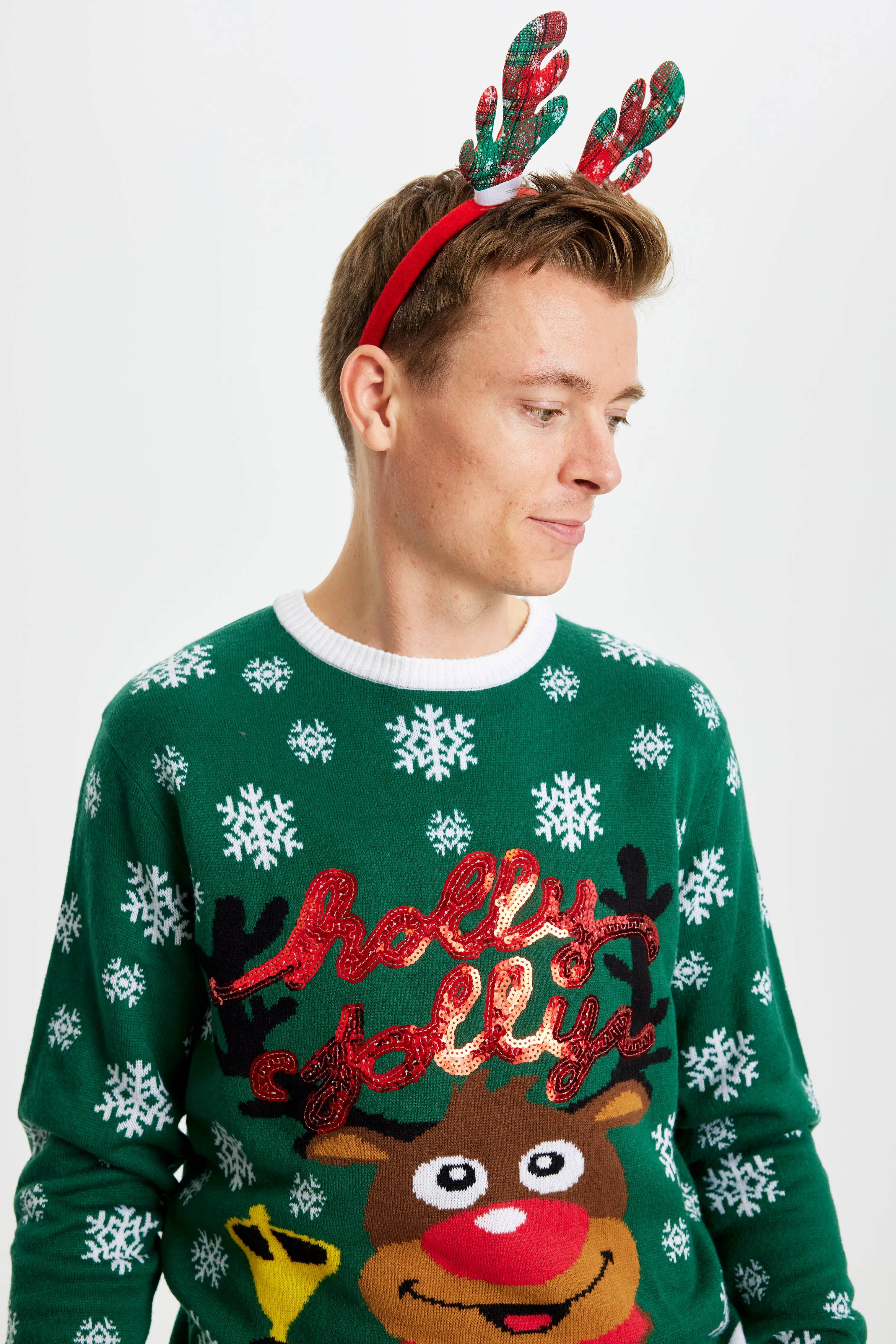 Holly Jolly Sweater - Men sold by Christmas Sweats product image thumbnail 2