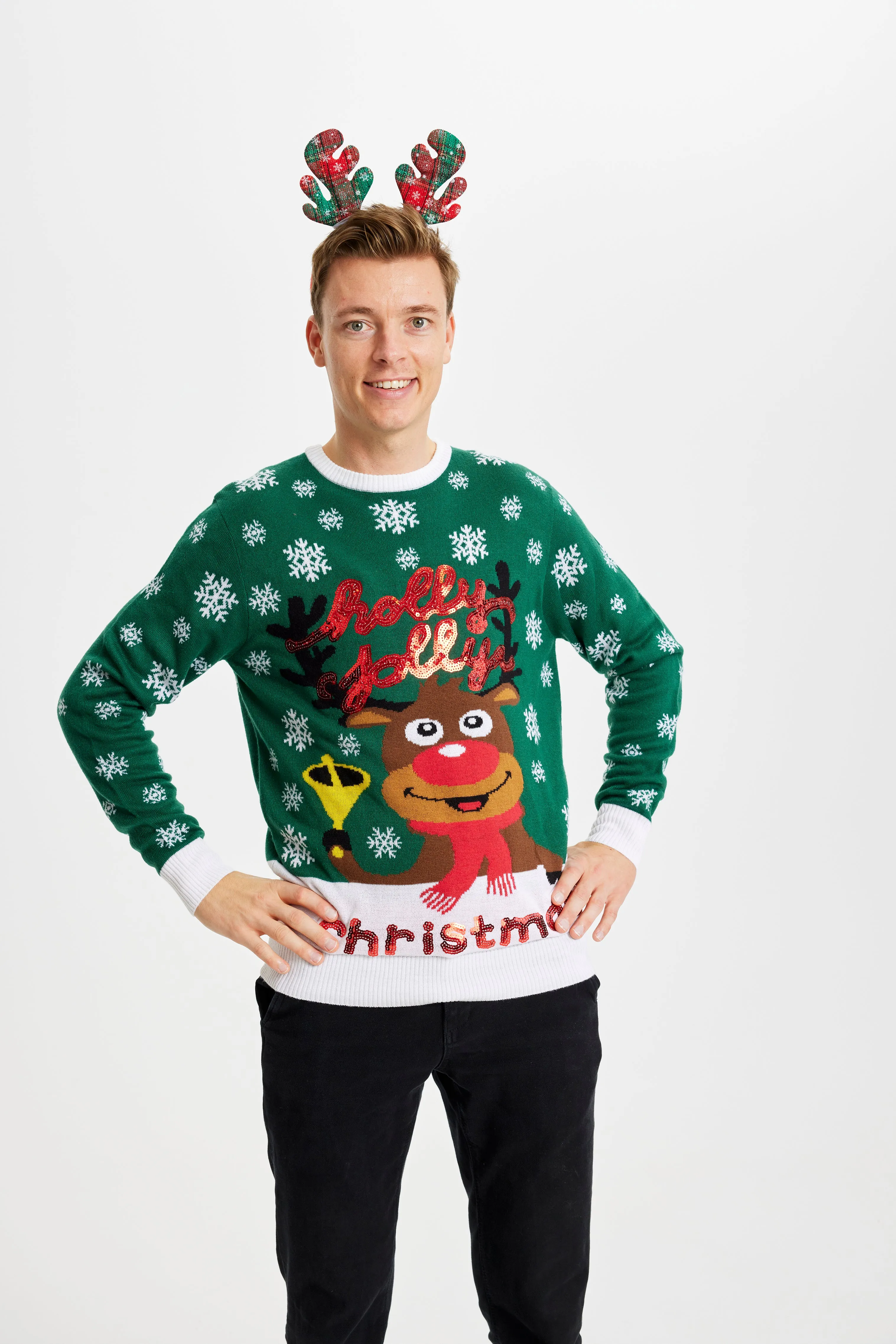 Holly Jolly Sweater - Men sold by Christmas Sweats