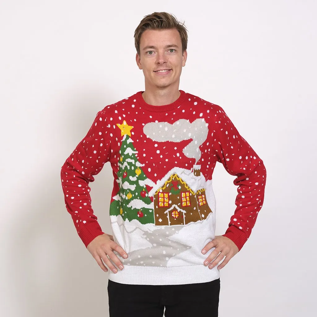 LED house Christmas sweater sold by Christmas Sweats product image thumbnail 3
