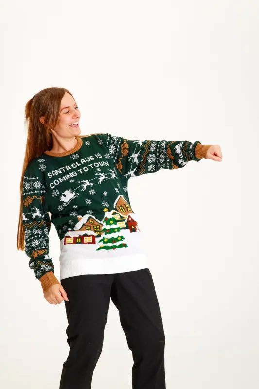 Santa Claus is Coming to Town LED - Women sold by Christmas Sweats