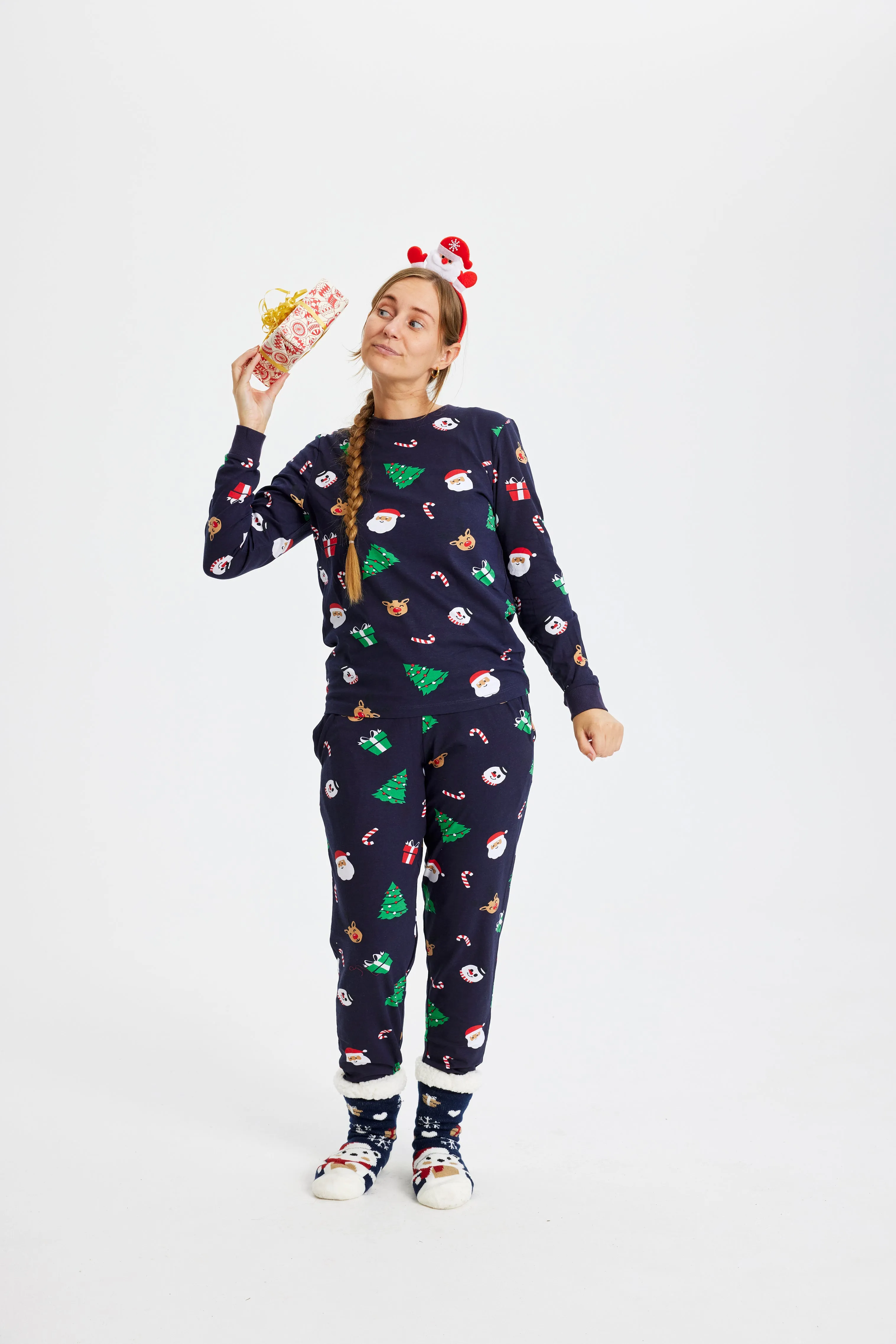 Nice christmas pyjamas navy - Women sold by Christmas Sweats product image thumbnail 3