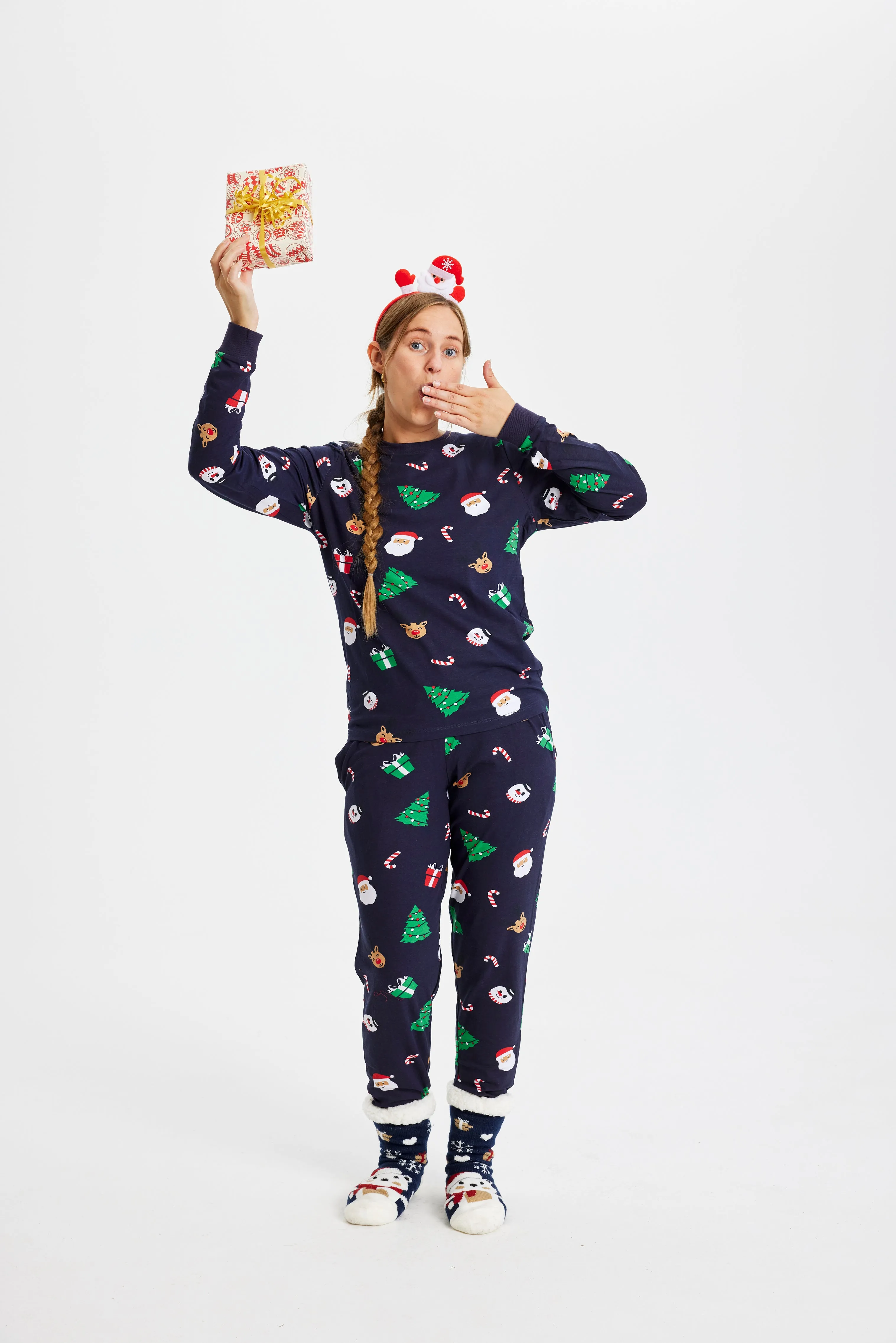 Nice christmas pyjamas navy - Women sold by Christmas Sweats product image thumbnail 2