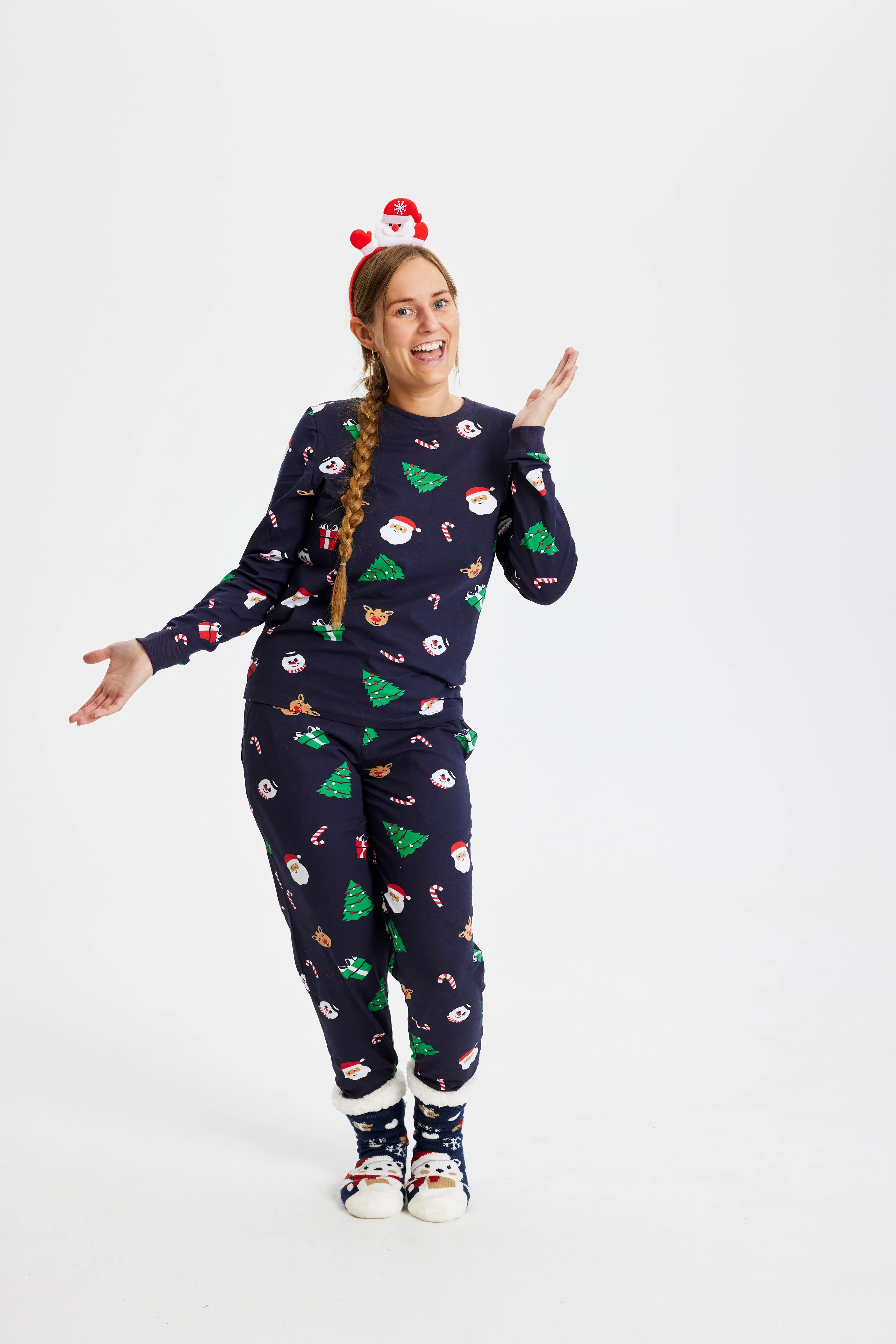Nice christmas pyjamas navy - Women sold by Christmas Sweats product image thumbnail 4
