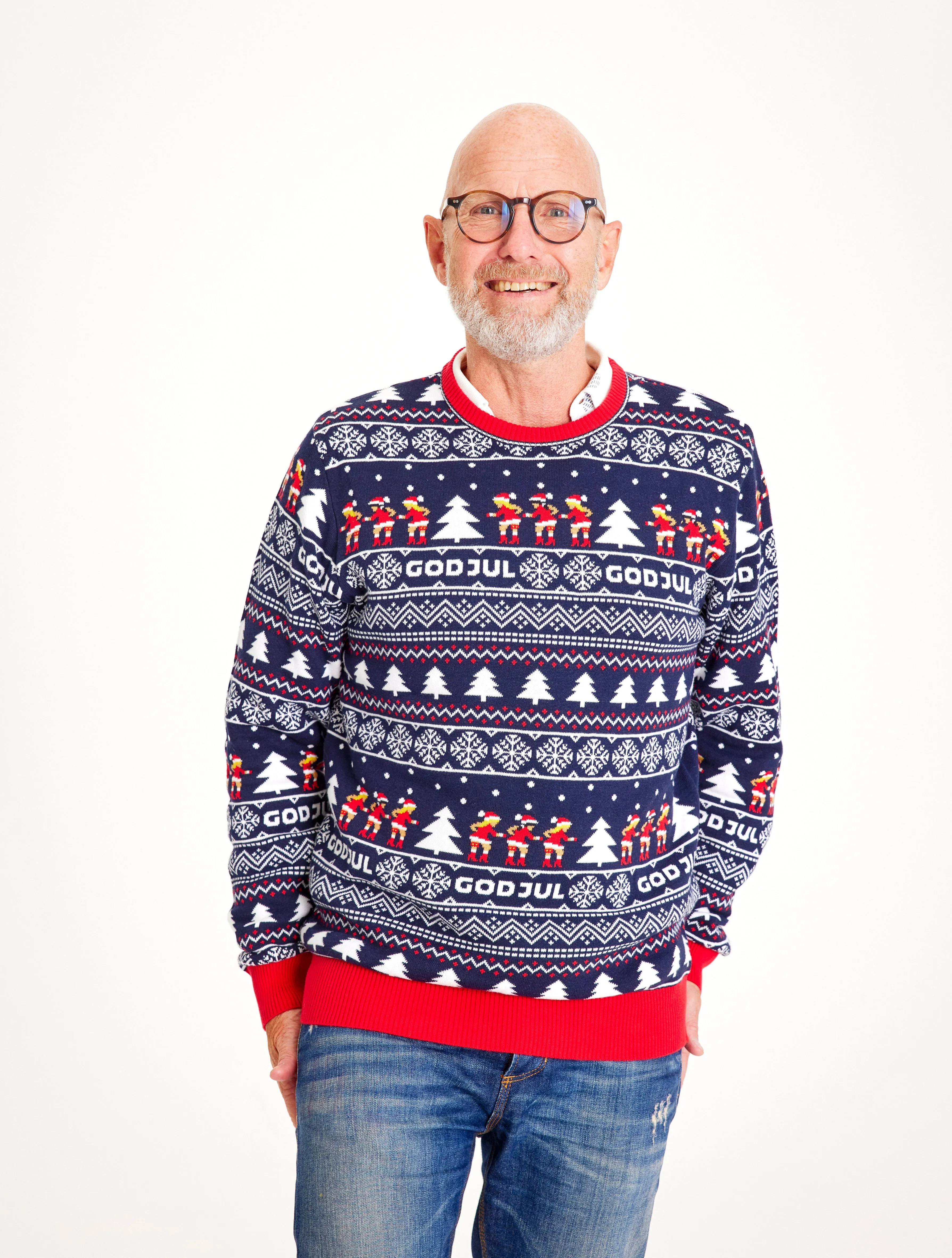 God Jul Sweater Navy - Men sold by Christmas Sweats product image thumbnail 2