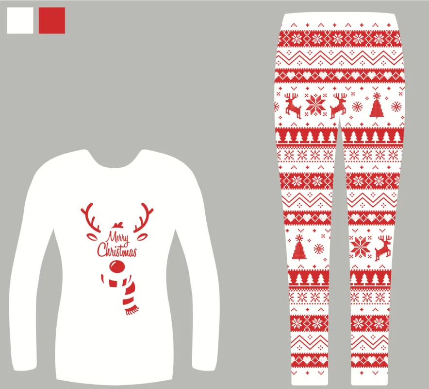 Cute pajamas red sold by Christmas Sweats