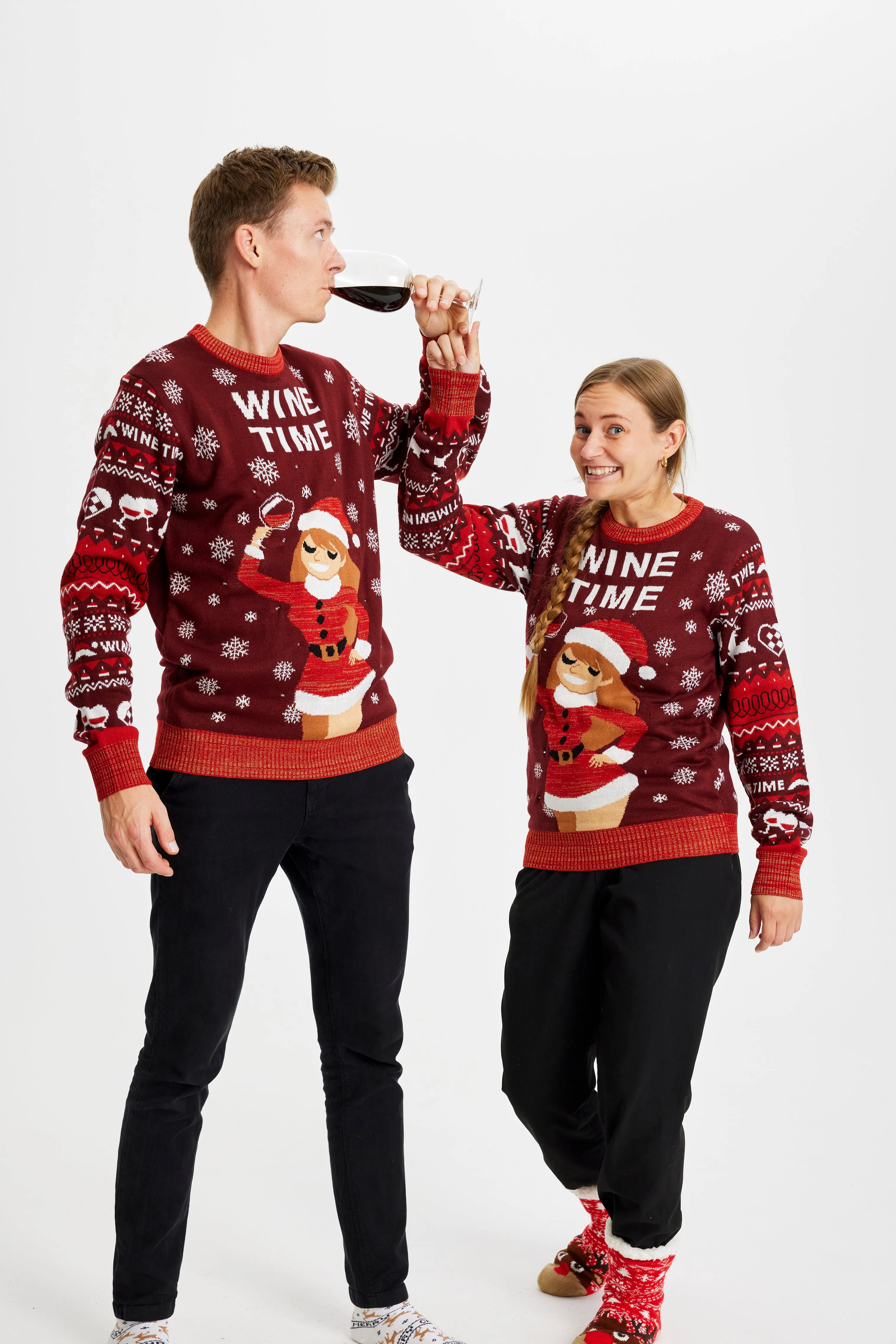 Wine Time Christmas Sweater - Men sold by Christmas Sweats product image thumbnail 4