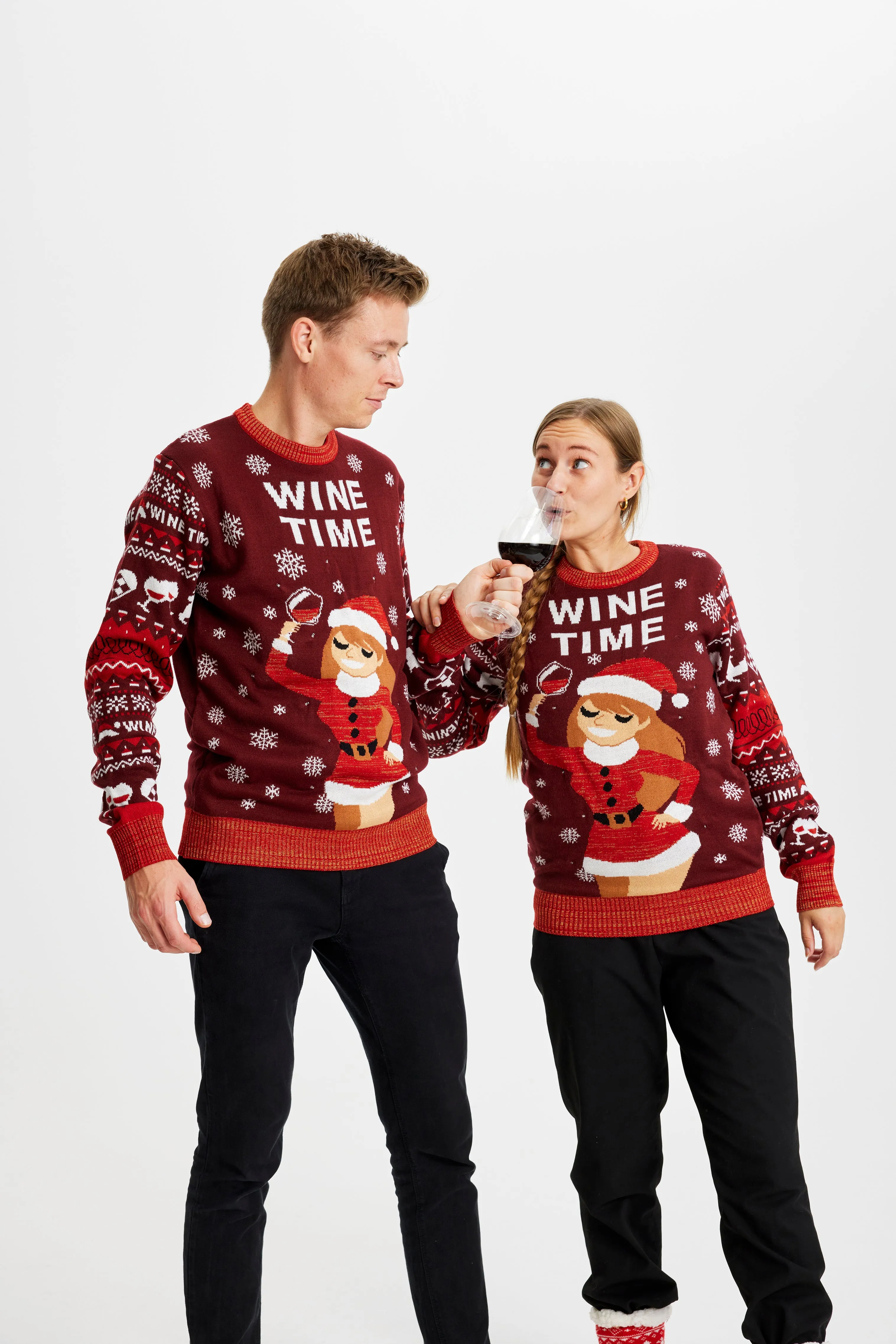 Wine Time Christmas Sweater - Men sold by Christmas Sweats product image thumbnail 5