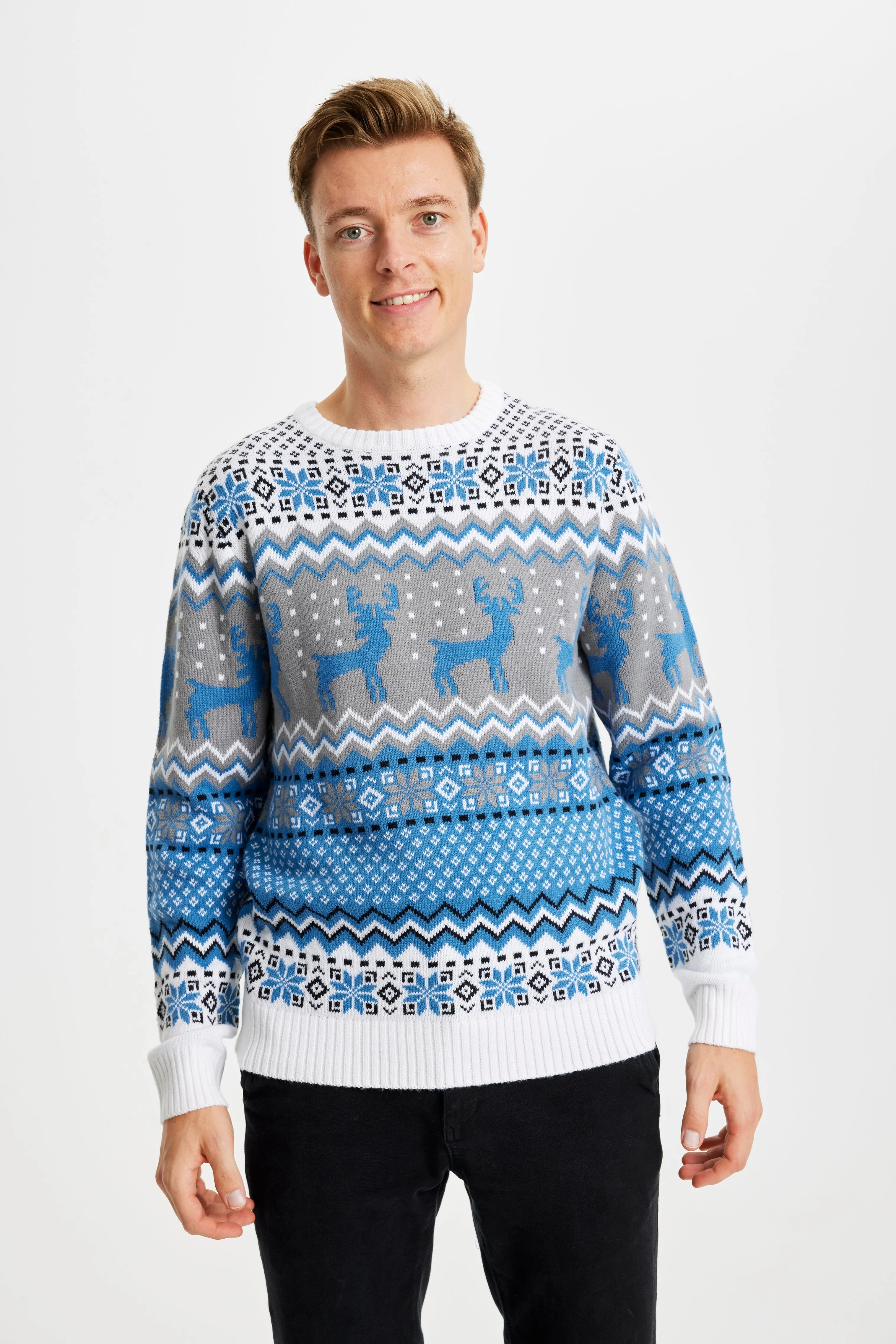 Traditional Sweater Blue - Men sold by Christmas Sweats