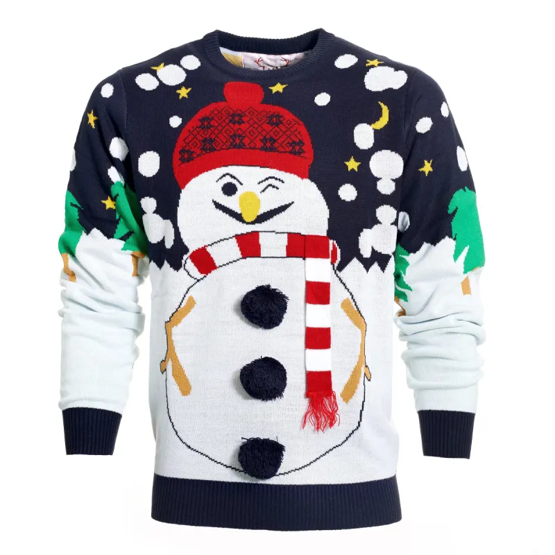The Snowman’s Christmas Sweater sold by Christmas Sweats