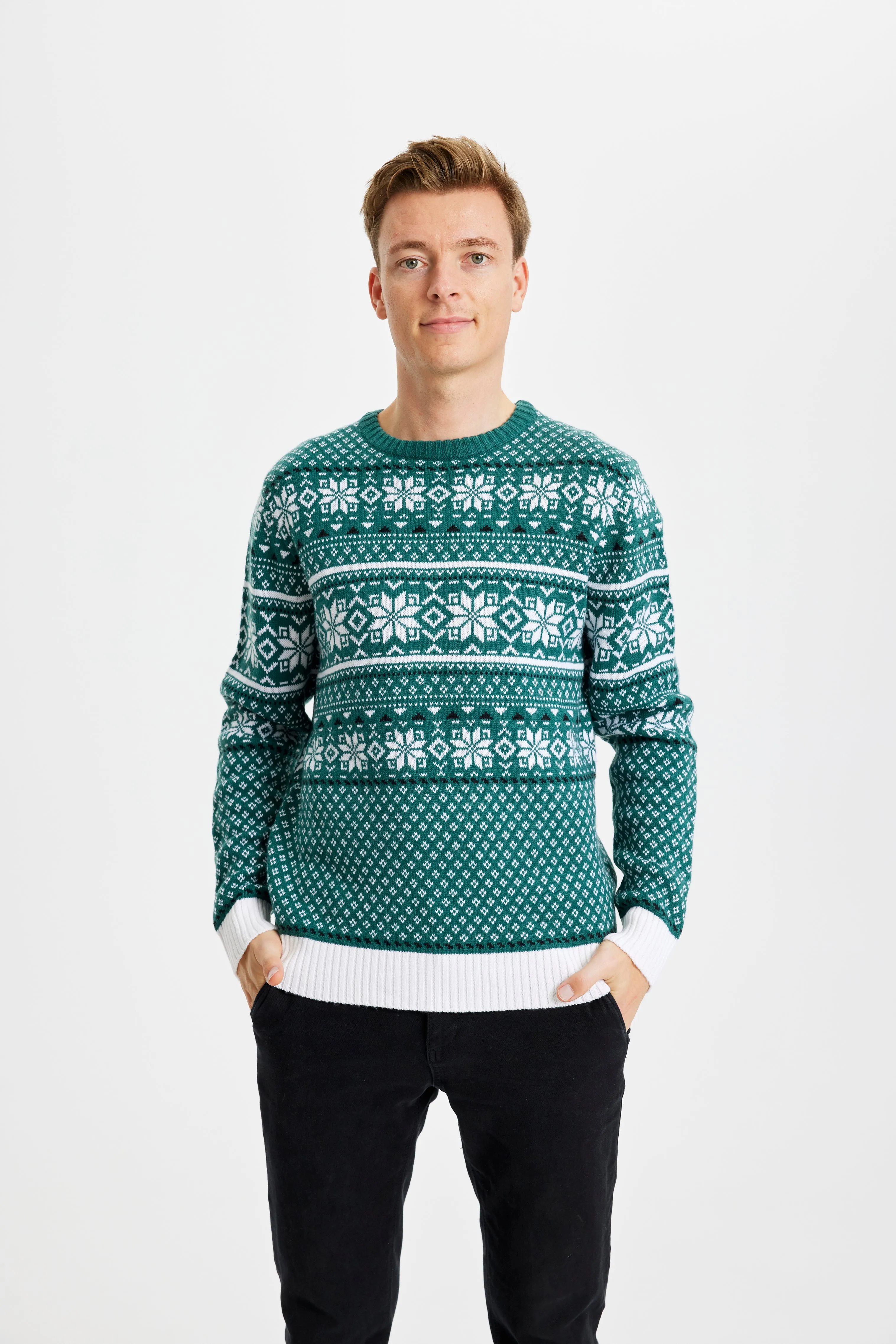Traditional Sweater Green - Men sold by Christmas Sweats