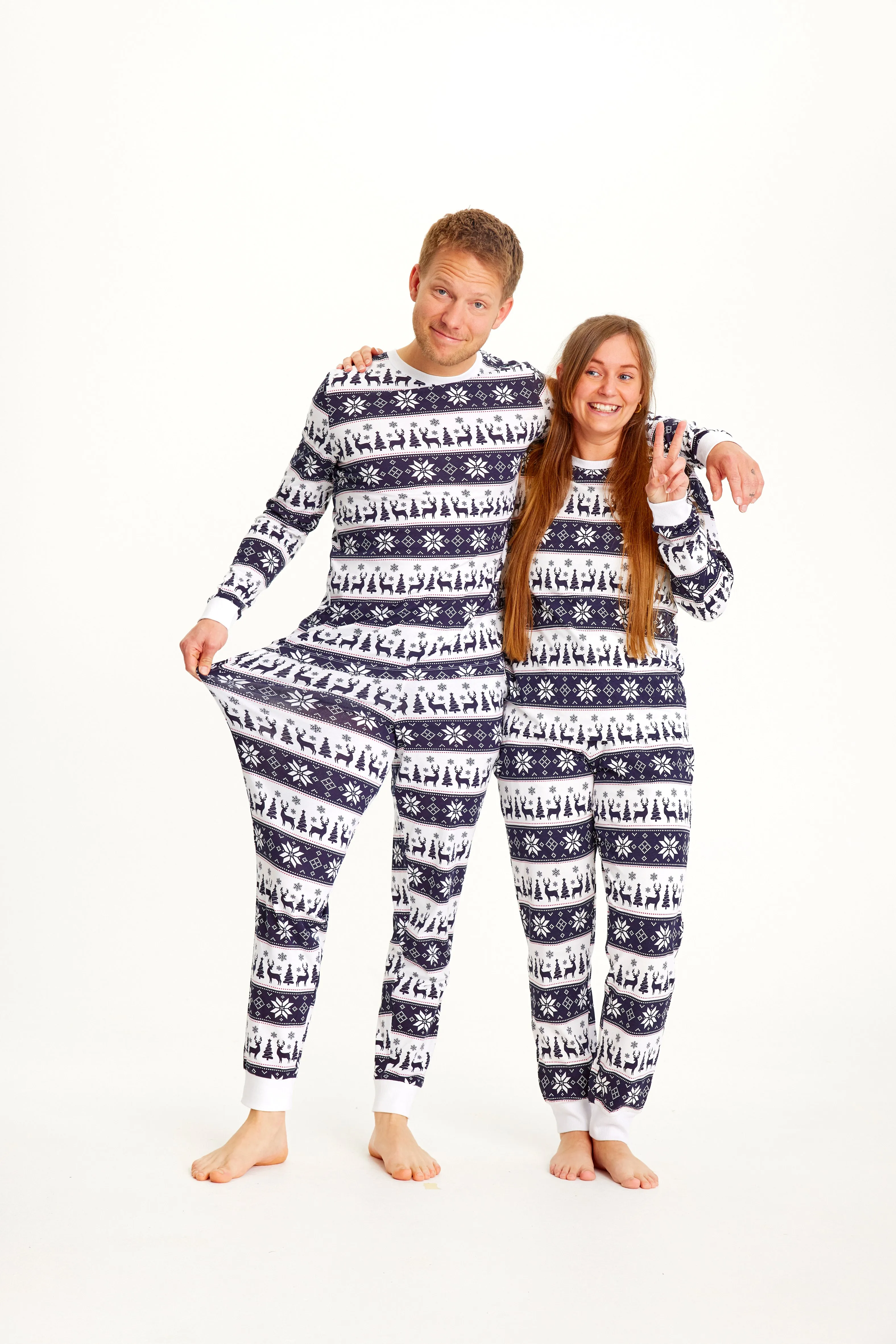 Reindeer pajamas navy - Men sold by Christmas Sweats product image thumbnail 4