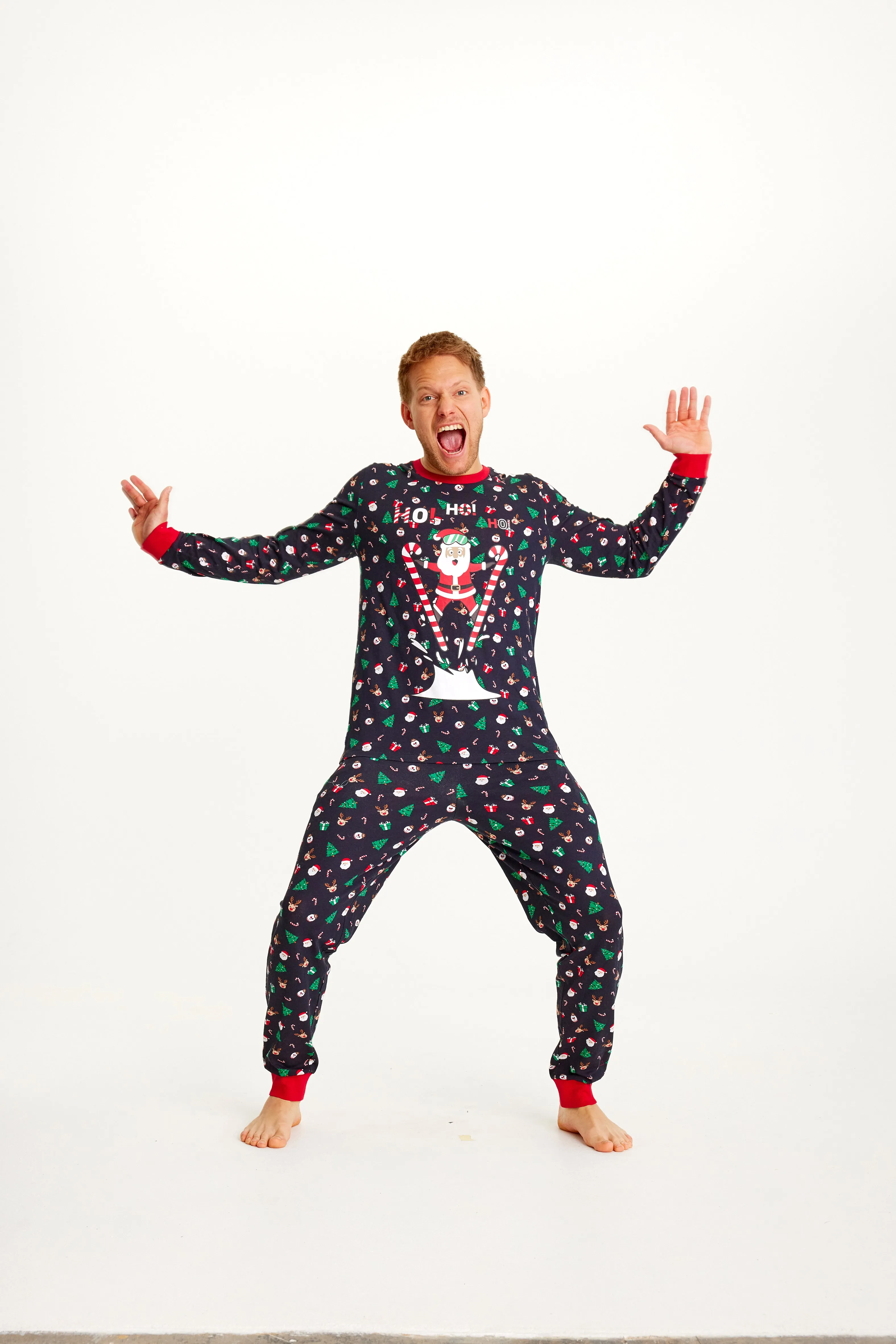 Flying Santa Pajamas - Men sold by Christmas Sweats product image thumbnail 3