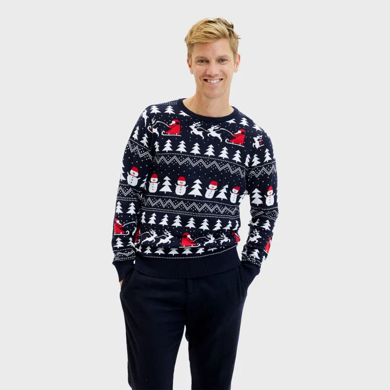 The Stylish Navy Christmas Sweater – Men sold by Christmas Sweats