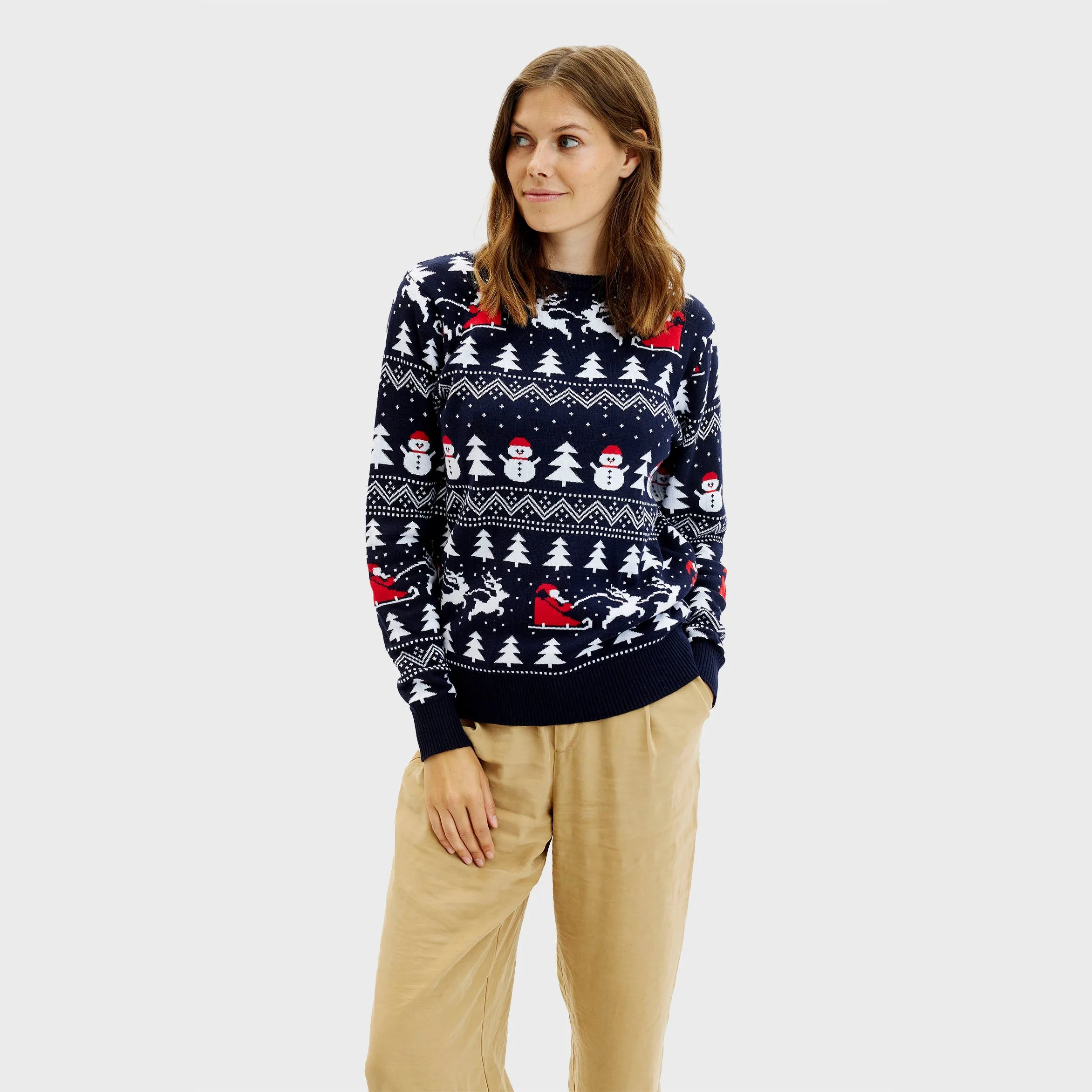 The Stylish Navy Christmas Sweater – Women sold by Christmas Sweats product image thumbnail 3