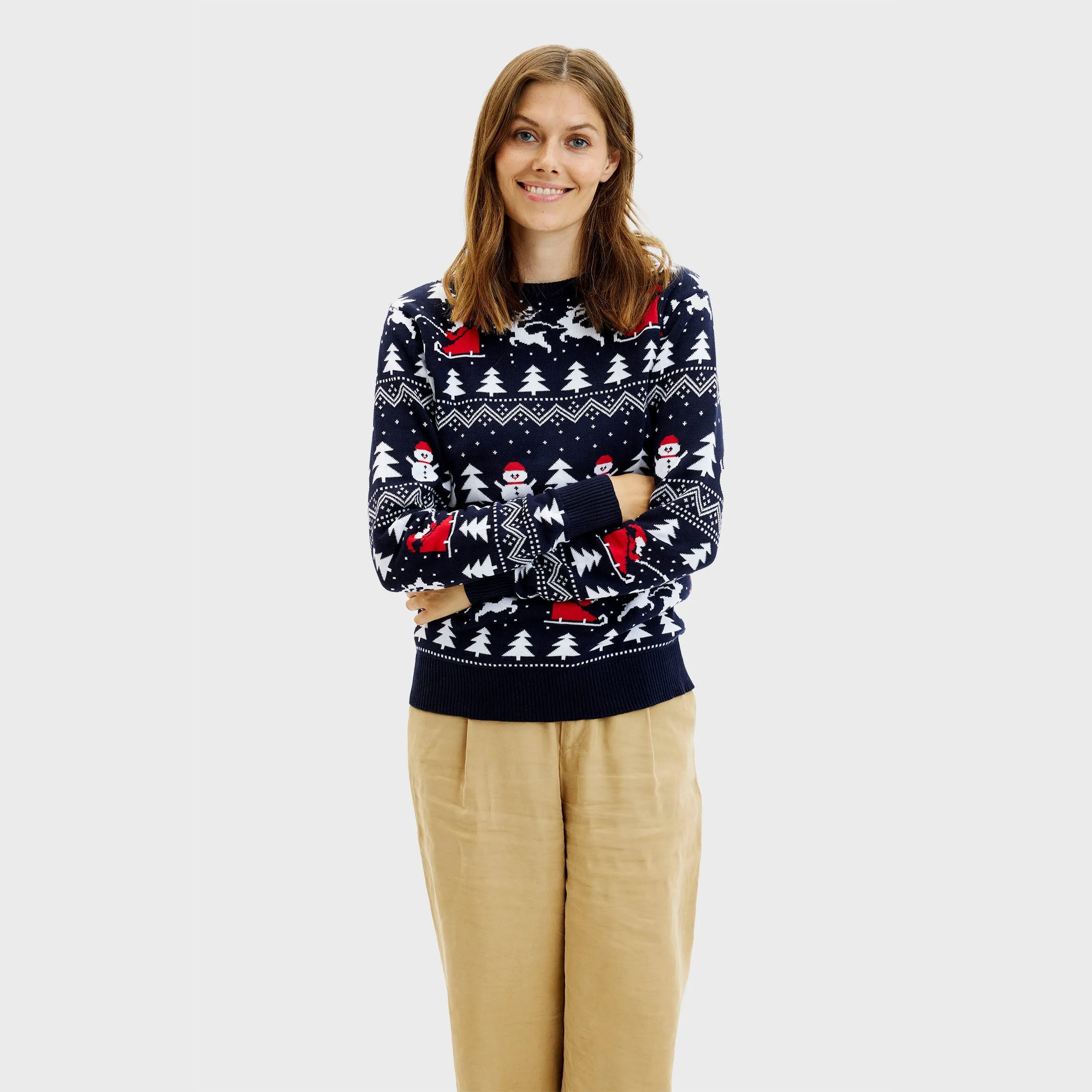 The Stylish Navy Christmas Sweater – Women sold by Christmas Sweats product image thumbnail 4