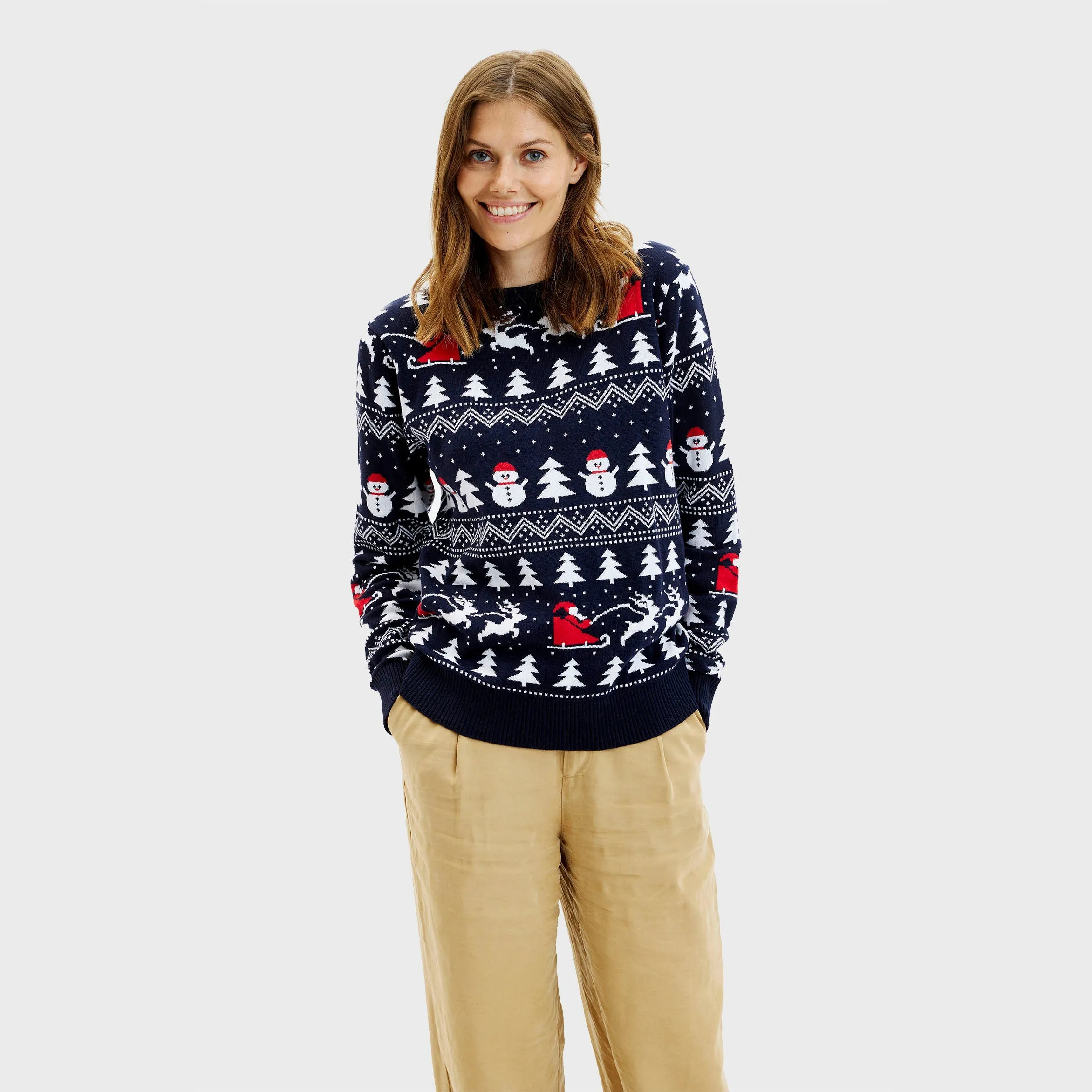 The Stylish Navy Christmas Sweater – Women sold by Christmas Sweats product image thumbnail 5