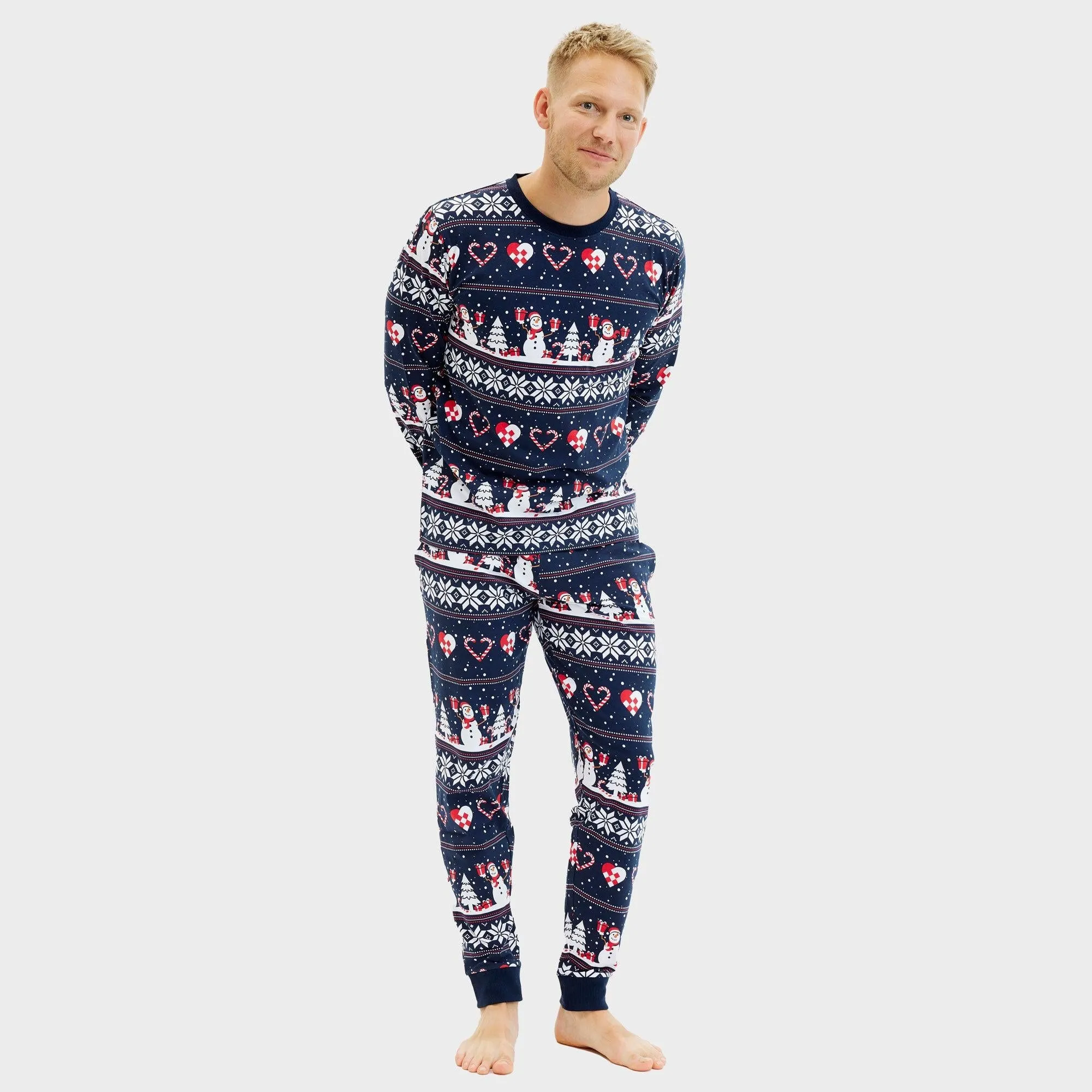Christmas Heart Pyjamas Navy – Men sold by Christmas Sweats product image thumbnail 4