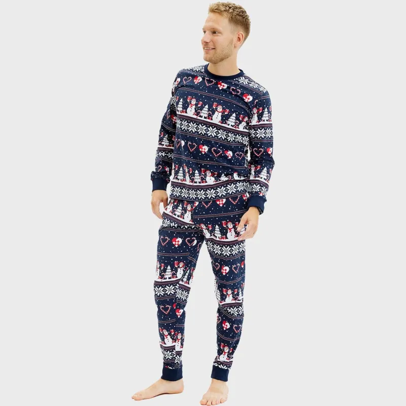 Christmas Heart Pyjamas Navy – Men sold by Christmas Sweats