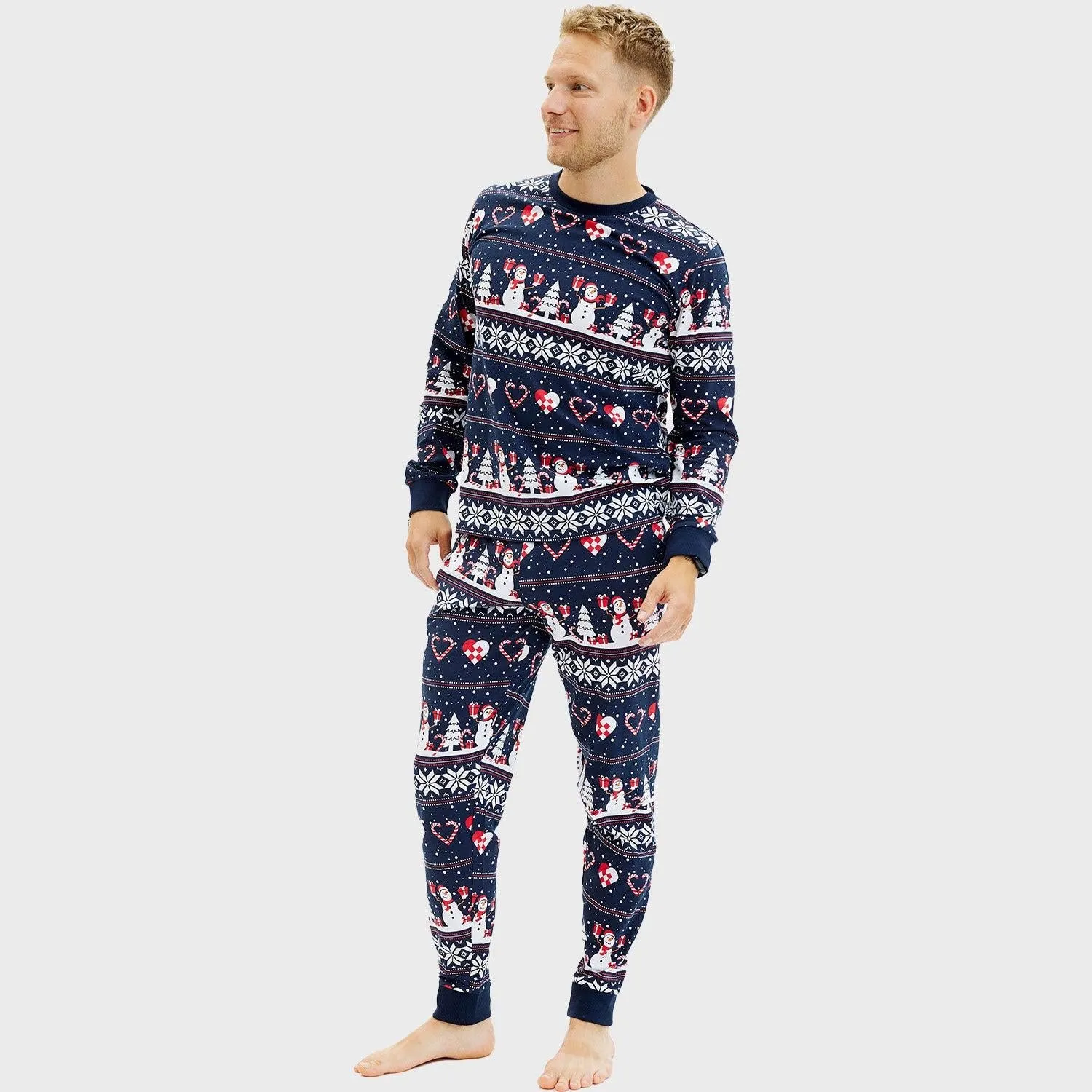 Christmas Heart Pyjamas Navy – Men sold by Christmas Sweats