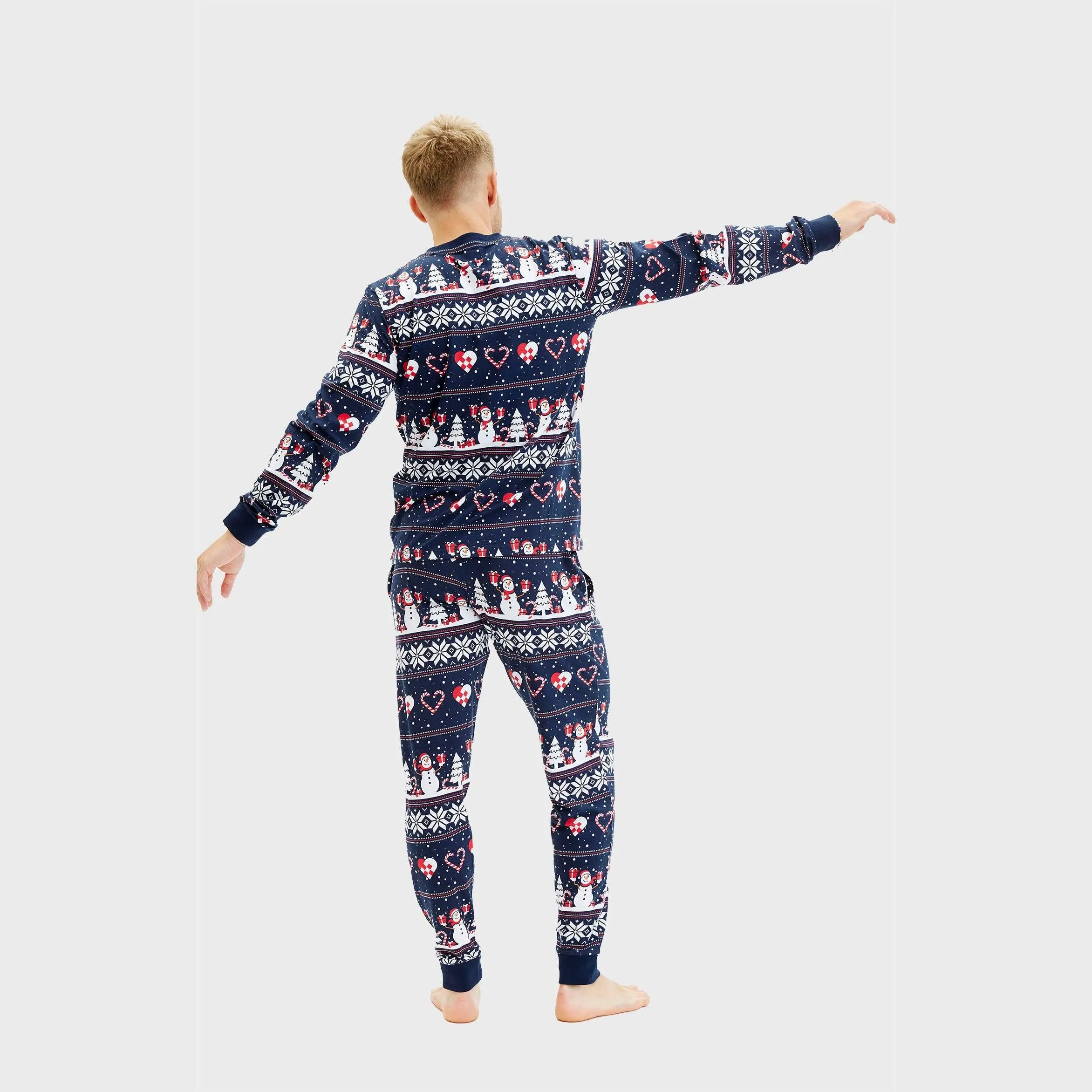 Christmas Heart Pyjamas Navy – Men sold by Christmas Sweats product image thumbnail 5