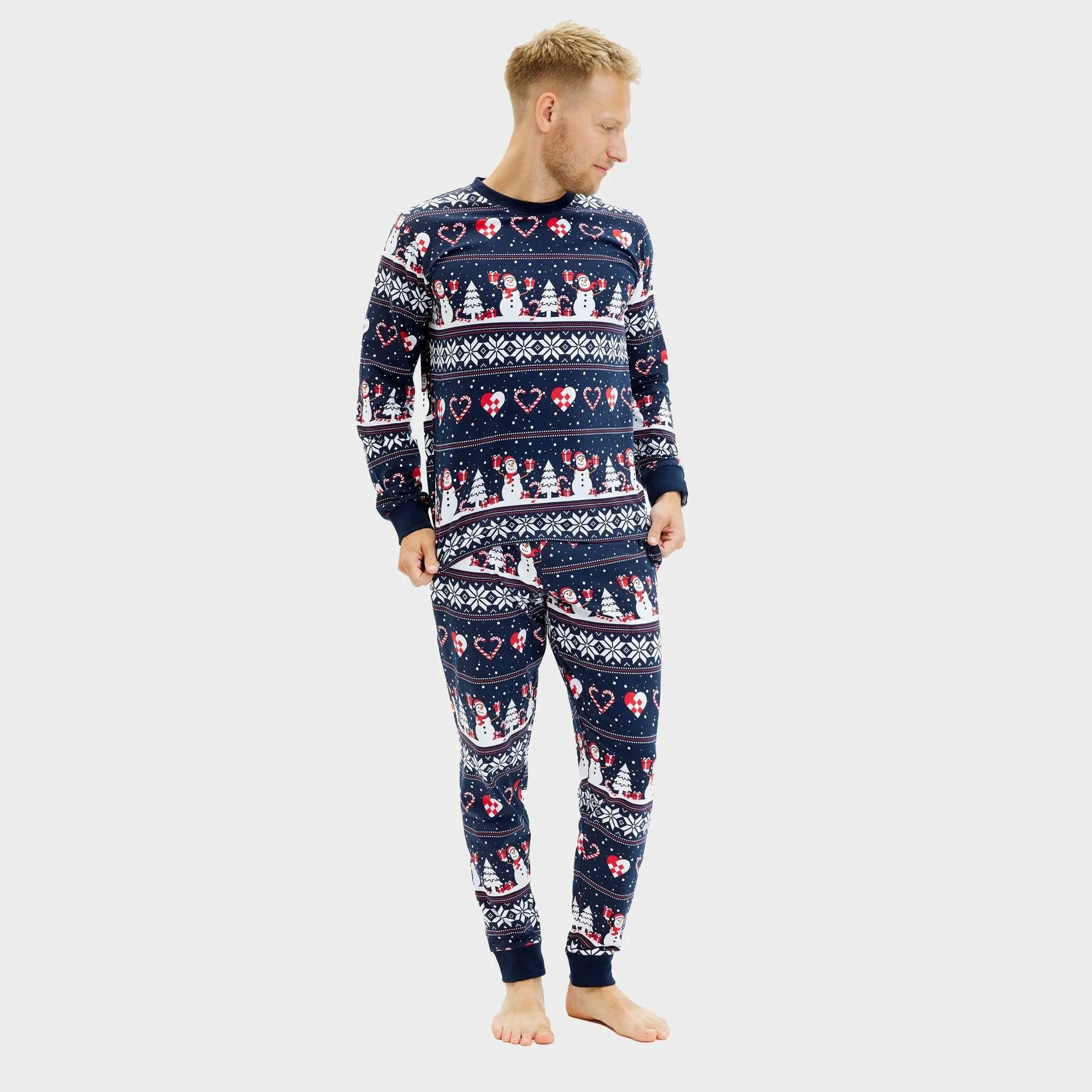 Christmas Heart Pyjamas Navy – Men sold by Christmas Sweats product image thumbnail 3