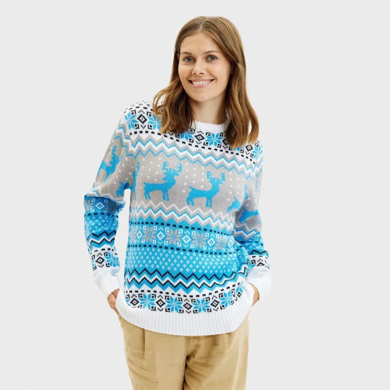 Traditional Blue Christmas Sweater – Women sold by Christmas Sweats