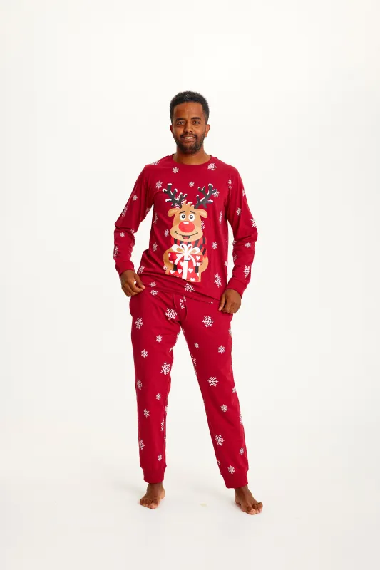 Rudolph’s Cute Red Christmas Pyjamas – Men sold by Christmas Sweats