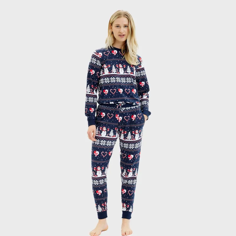 Christmas Heart Pyjamas Navy – Women sold by Christmas Sweats