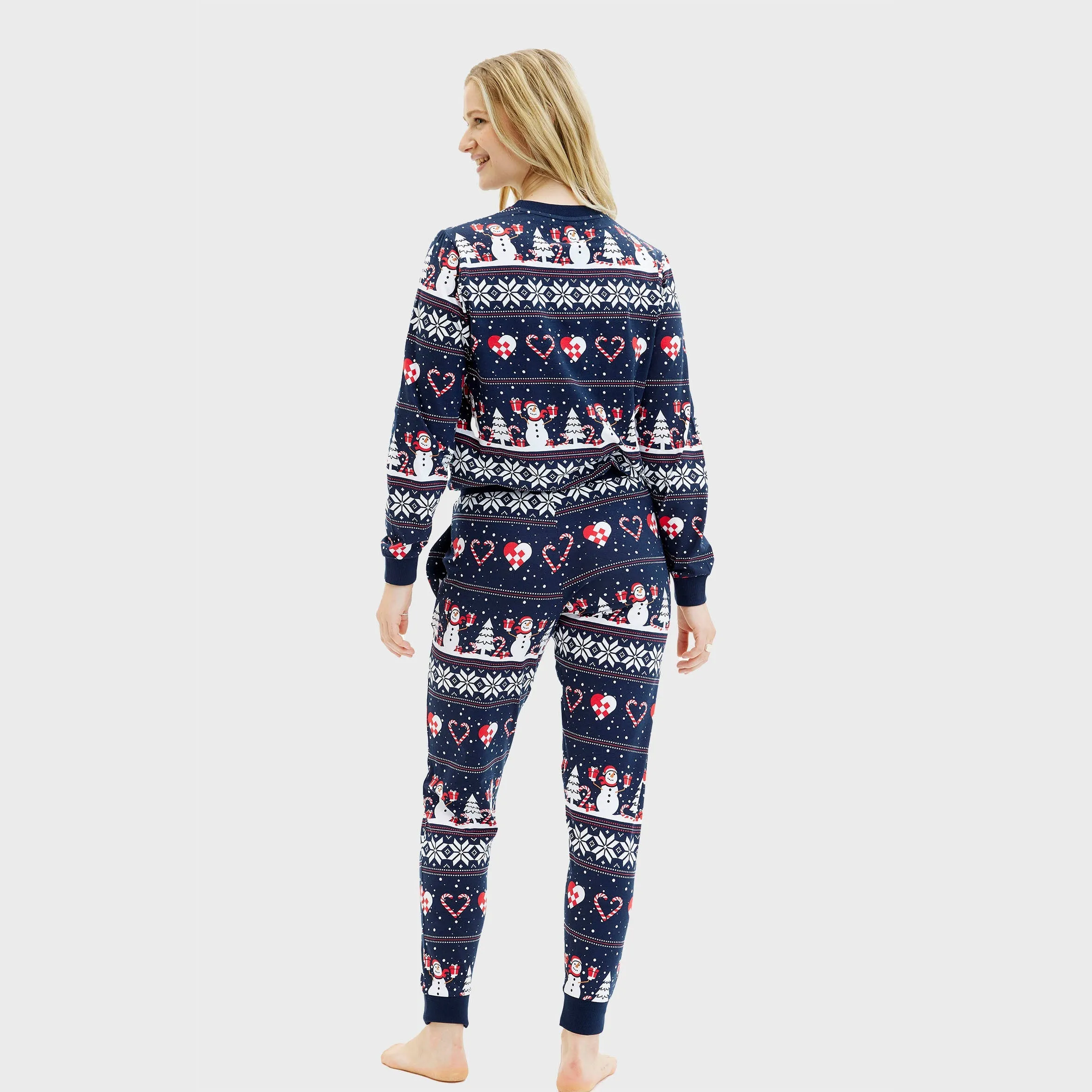 Christmas Heart Pyjamas Navy – Women sold by Christmas Sweats product image thumbnail 5