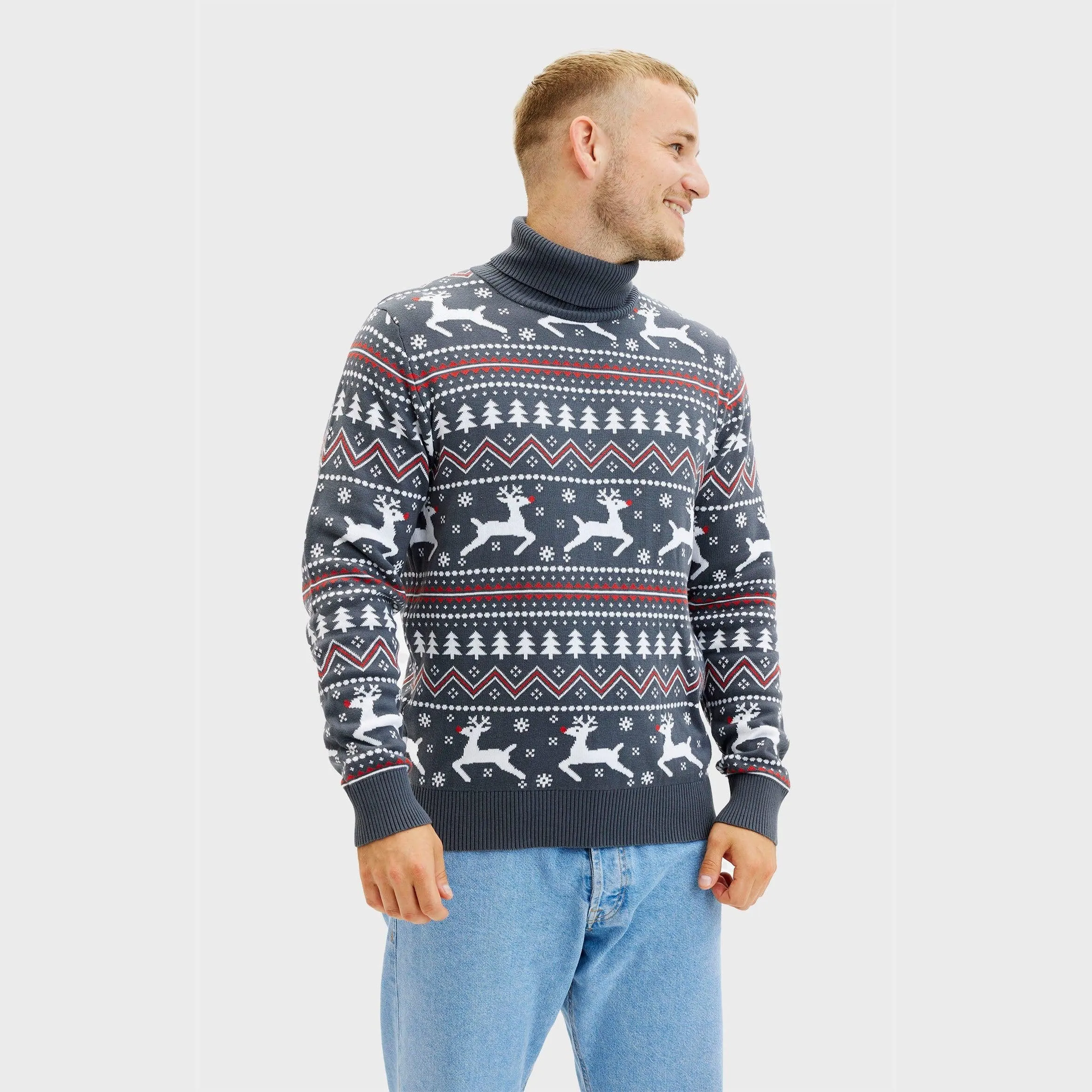 The Stylish Highneck Christmas Sweater – Men sold by Christmas Sweats product image thumbnail 3