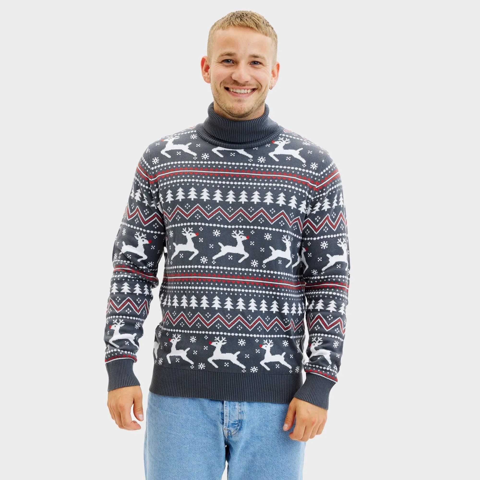 The Stylish Highneck Christmas Sweater – Men sold by Christmas Sweats